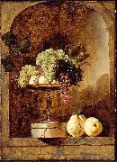 Frans Snyders Grapes Peaches and Quinces in a Niche Sweden oil painting artist